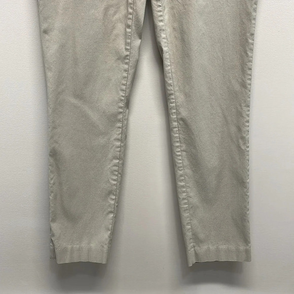 Jones New York Pull On Stretch Slim Dress Pants Khaki Tan L - Picture 3 of 14